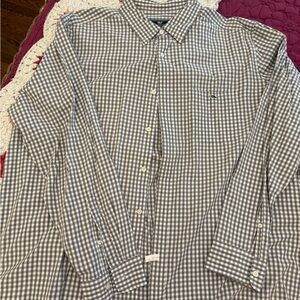 Vineyard Vines Gray Checkered Button Down Shirt